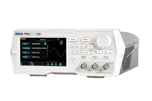 Vista 6 de Rigol DG812 Función/generador de forma de onda arbitraria de 10 MHz, 2 canales, resolución vertical de 16 bits, longitud de onda arbitraria de 2 mpts