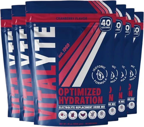 Vista 34 de Polvo para preparar bebida natural de electrolitos, libre de gluten, contenedor con 80 porciones, marca Vitalyte, cítrico (Cool Citrus)