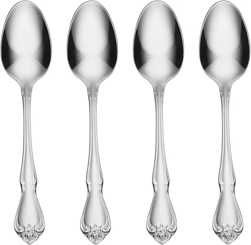 Vista 6 de Oneida B552020A True Rose - Juego de cubiertos de 20 piezas para uso diario, servicio para 4 mirror finish, dishwasher safe includes knives
