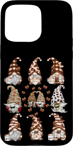 Vista 31 de Novelty Coffee Graphic For Women And Men Funny Gnome Case for iPhone 16
