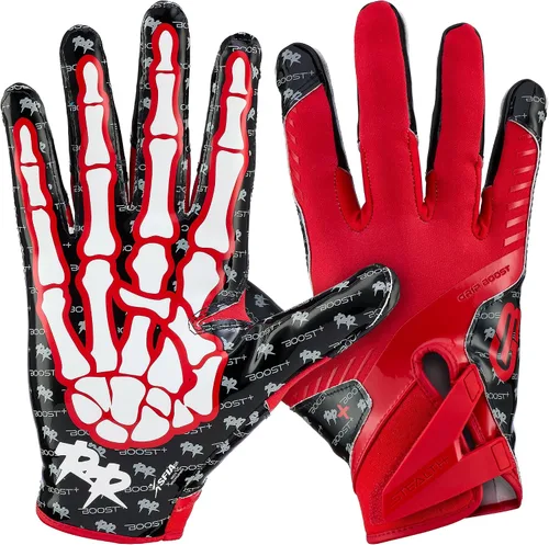 Vista 9 de Guantes de fútbol Grip Boost - Peace Stealth 6.0 Boost Plus Tecnología adhesiva - Guantes de fútbol para adultos y jóvenes para receptor abierto