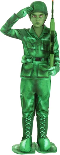 Vista 2 de Plastic Army Man Costume for Kids