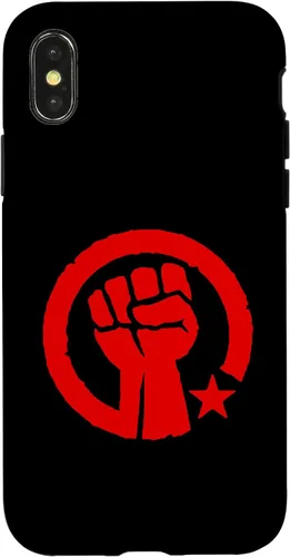 Vista 4 de Funda para iPhone 14 Rebel Red Socialist Fist