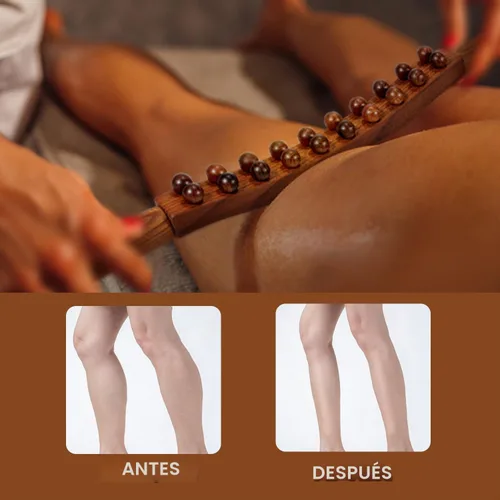 Vista 8 de Herramientas de madera del masaje de la terapia, cepillo delgado del cuerpo