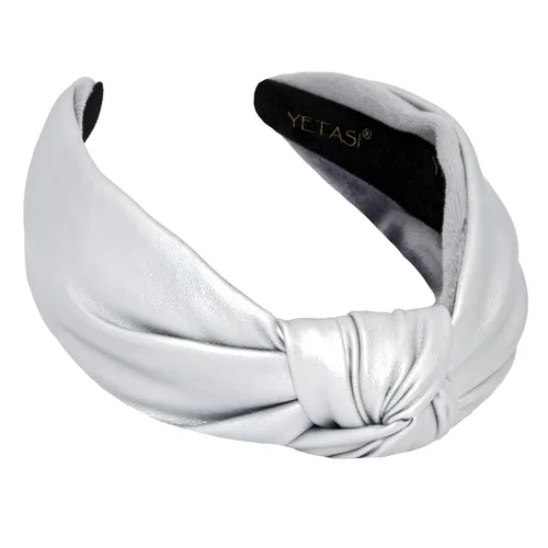 Vista 18 de Diademas de cuero para mujer, marfil elegante durante todo el año, para usar todo el día. Bandas para la cabeza para mujeres adultas y mujeres