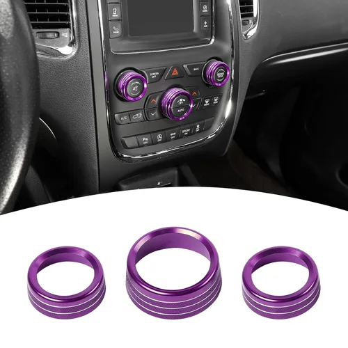 Vista 11 de para Challenger Cubierta de Mando de AC/Radio para Dodge Charger 2011+/Challenger 2015+/RAM 2012-2017/Durango 2016-2022/Chrysler 300C 2011+ Negro