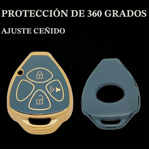 Vista 3 de Funda de TPU para llavero compatible con Toyota Scion Tc Camry Rav4 Corolla 4Runner Yaris Matrix Venza Avalon