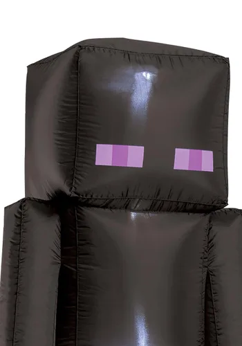 Vista 2 de Decoración Inflable Enderman de Minecraft de 8 Pies para Halloween Multicolor