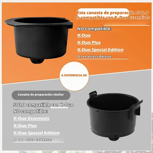 Vista 5 de Cesta de café de repuesto para cafeteras K-Duo Essentials solamente