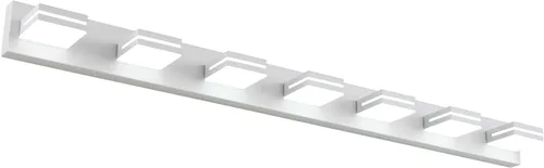 Vista 47 de SineRise - Moderna lámpara LED para tocador de baño (2 luces, 39.4 cm, regulable), iluminación de pared de baño moderna de acrílico cepillado sobre