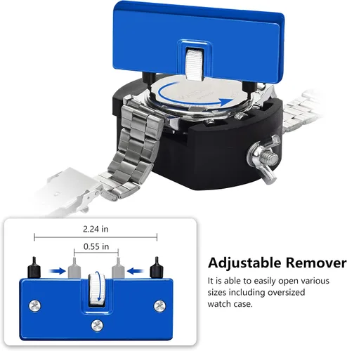 Vista 2 de TOPWAY - Kit de herramientas de repuesto de batería de reloj, herramienta de extracción de espalda y herramienta de apertura de reloj con 3 tipos
