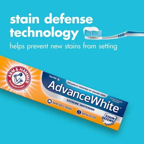 Vista 3 de Arm & Hammer Advance White Extreme Whitening Pasta de dientes, 0.9 onzas (el embalaje puede variar)