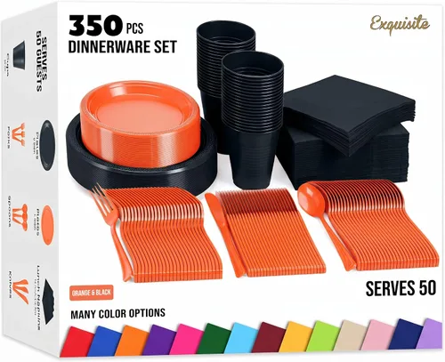 Vista 22 de Juego de 390 platos y servilletas del 4 de julio, platos de papel del 4 de 4 de julio 2