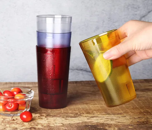 Vista 7 de New Star Foodservice - Vasos para bebidas, calidad de restaurante Juego de 12