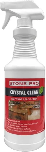 Vista 9 de Stone Pro Crystal Clean - Limpiador y sellador de superficies, concentrado de 32 onzas de galón