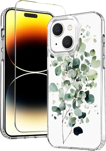 Vista 16 de Funda para iPhone 12 para mujer, [con protector de pantalla] ajuste delgado, diseño floral bohemio, lindo iPhone 12 Pro, patrón que nunca se