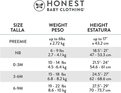 Vista 5 de HonestBaby unisex-baby 3-pack Long Sleeve Side-snap Kimono Bodysuits Organic Cotton for Infant Baby Boys, Girls, Unisex