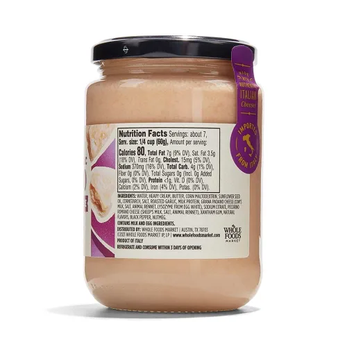 Vista 2 de Whole Foods Market, Salsa de pasta Alfredo, 14.5 onzas