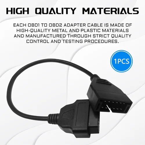 Vista 3 de Escáner OBD1, Adaptador OBD1 a OBD2 GM, Cable Escáner OBD 1 Lector de Códigos OBD1 12 Pines a OBD2 OBD II 16 Pines Enchufe Herramienta de Extensión