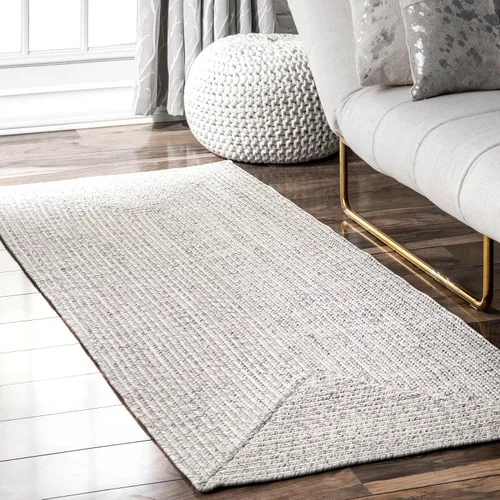 Vista 12 de nuLOOM Wynn Alfombra de Área Trenzada para Interiores/Exteriores, 3x5, Bronceado Wynn Tan
