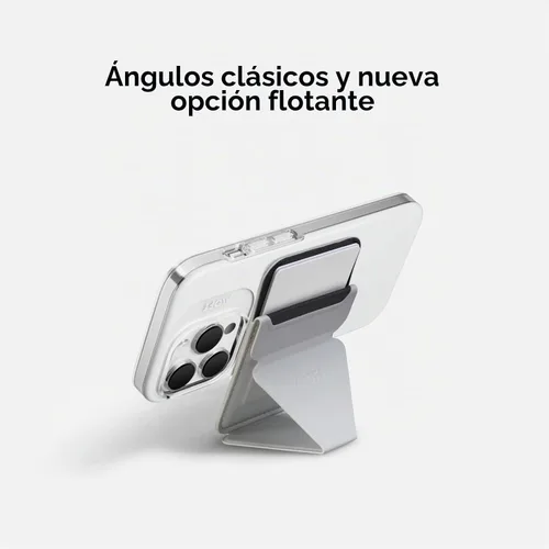 Vista 2 de MOFT MagSafe - Soporte para teléfono compatible con iPhone 16/15/14/13/12 Series Fuerte magnético, soporte para tarjetas de teléfono de cuero vegano