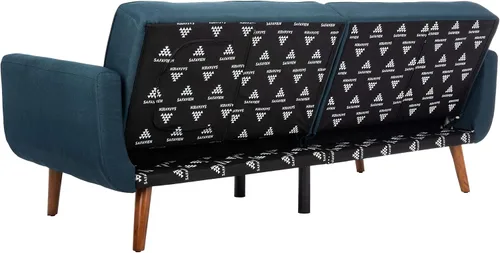 Vista 10 de Safavieh Home Bushwick - Sofá cama convertible plegable gris y marrón de 82.7 pulgadas