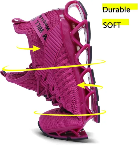 Vista 2 de Vooncosir - Zapatos de correr para mujer, cómodos, a la moda, antideslizantes, para el trabajo, zapato deportivo para caminar, zapatos atléticos