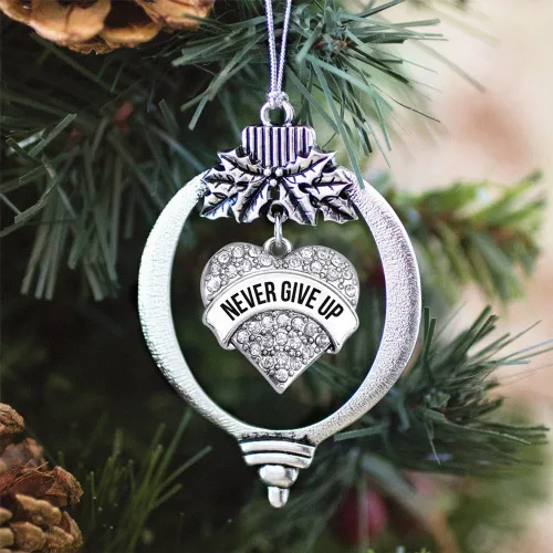 Vista 412 de Inspired Silver - Adorno con dije de hermana gemela - Adornos navideños de plata con circonitas cúbicas