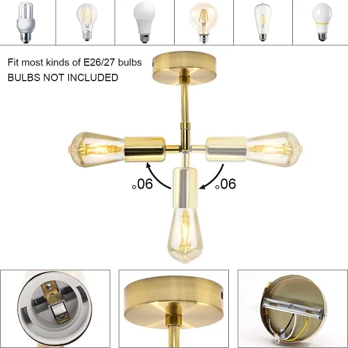 Vista 3 de Lámpara de pared industrial, lámpara de tocador, lámpara de pared, lámpara de montaje en pared rústica retro, accesorios de iluminación de baño