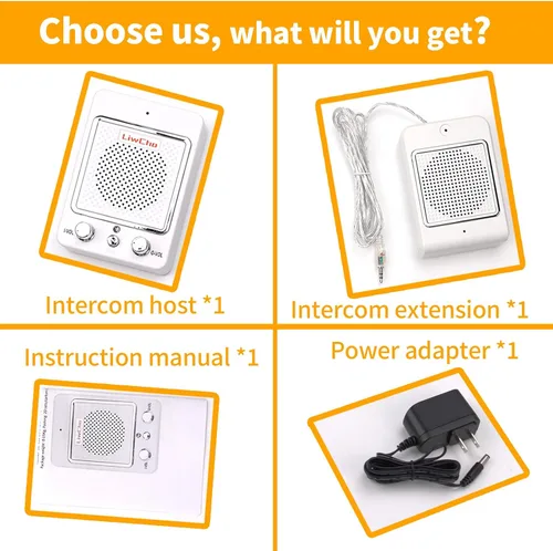 Vista 8 de Sistema de intercomunicación de altavoz de ventana, intercomunicador de contador de ventana de doble vía con cable, altavoz de alta potencia