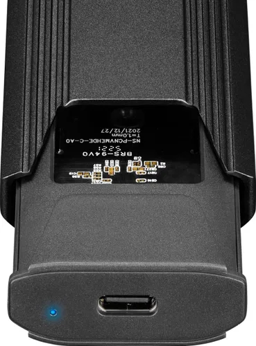 Vista 5 de Insignia Carcasa SSD M.2 NVMe a USB-C 3.2 Gen 2, con adaptador USB-A, carcasa de disco duro externo de alta velocidad para computadoras portátiles