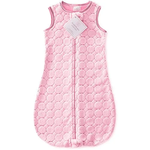 Vista 15 de SwaddleDesigns Saco de dormir de microfibra con cremallera de 2 vías, Puppytooth, negro, 0-6 meses