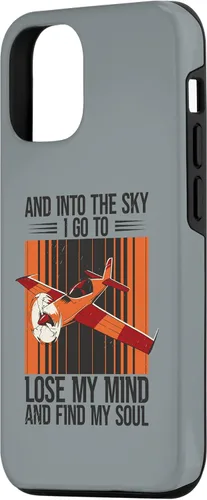 Vista 2 de Funda de aviación para iPhone 12/12 Pro y Into The Sky Flying Airplane Pilot Flight Plane