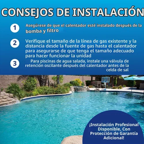 Vista 4 de Raypak Calentador de piscina de propano de encendido electrónico digital de 406,000 BTU