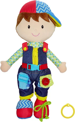 Vista 16 de June Garden Dressy Friends Belle de 15.5 pulgadas, muñeca de peluche educativa para niños y niños pequeños de 2 años en adelante, juguete suave