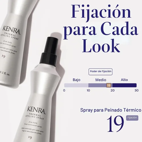 Vista 3 de Kenra Professional Thermal Styling Spray 19 Heat Protection Firm Hold Heat-Activated Tames Frizz, Flyaways & Adds Shine All Hair Types 10