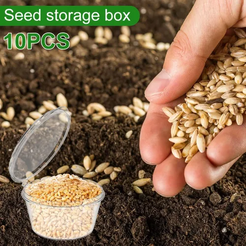 Vista 6 de Mini dispensador de semillas de siembra, herramienta de sembradora manual, esparcidor de plantas de mano, maceta manual ligera, reutilizable, mini