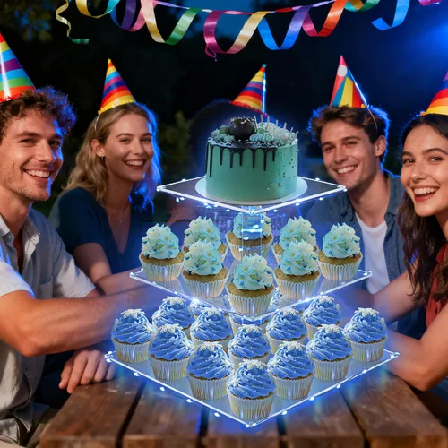 Vista 3 de YestBuy - Soporte para cupcakes (3/4/5)
