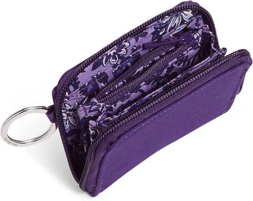 Vista 2 de Vera Bradley Cartera pequeña de algodón con cremallera para mujer con protección RFID