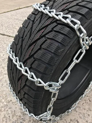 Vista 2 de TireChain.com 235/80R17, 235/80 17 cadenas para neumáticos de barro extra resistentes, juego de 2