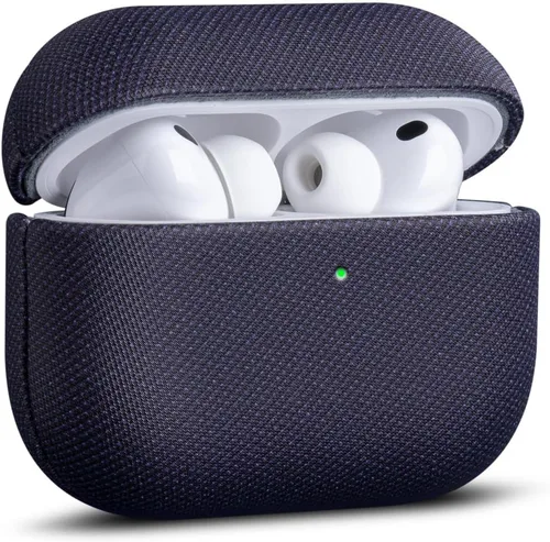Vista 37 de Haobobro Funda de piel para AirPods Pro 3, piel seleccionada respetuosa con la piel, con textura de fibra de carbono, hecha a mano, funda rígida