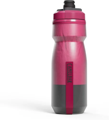 Vista 4 de CamelBak Podium Chill Bike - Botella de agua aislada para apretar, color negro, 21 onzas