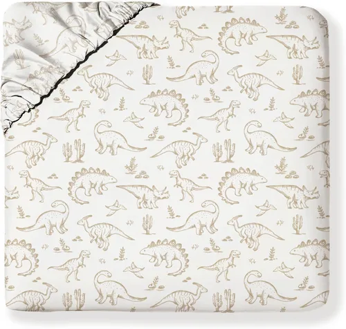 Vista 12 de MakeMake Organics Juego de sábanas bajeras orgánicas tamaño individual de algodón orgánico con certificación GOTS, sábana bajera ajustable con 1