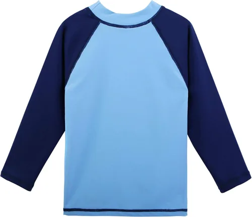 Vista 3 de TFJH E Traje de baño de dos piezas de manga larga con protección solar UPF 50+ UV para niños