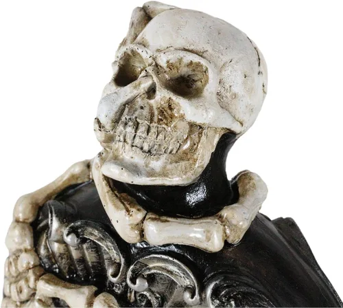 Vista 5 de Ebros Gift Wicca Oculto Brujería Esqueleto Huesos Manos Y Calavera Con Corazón Rojo Huesos En Polvo Huesos Decorativos Poción Botella Hechicería