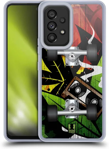 Vista 9 de Head Case Designs Flight Skateboards Gel Case [Military Grade Protection] Compatible with Samsung Galaxy A53 5G (2022)