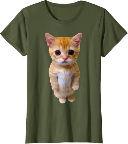 Vista 59 de El Gato Meme Sad Crying Cat Munchkin Kitty Meme Camiseta de moda Small Negro