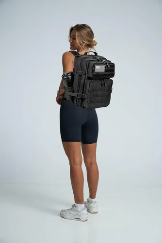 Vista 7 de LHI Mochila Militar Táctica para Hombres y Mujeres 25L/35L Mochila de Asalto del Ejército Bolsa Mochila Pequeña con Portabotellas