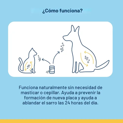 Vista 7 de ProDen PlaqueOff Polvo para mascotas - Ambientador de aliento para gatos y perros - Removedor de placa y sarro para el cuidado bucal de mascotas