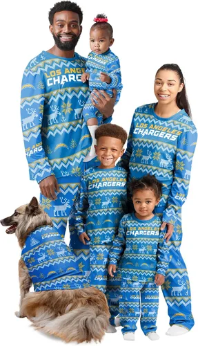 Vista 25 de FOCO NFL womens Nfl Team Ugly Pattern Matching Set Family Holiday Pajamas